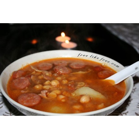 Garbanzo Bean Soup 秘制西班牙豆汤